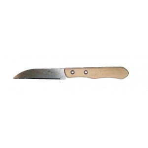 Couteau OFFICE lame bec manche bois Hêtre Naturel